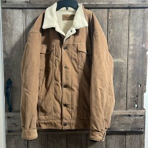 Wrangler Men Corduroy and Sherpa Jacket